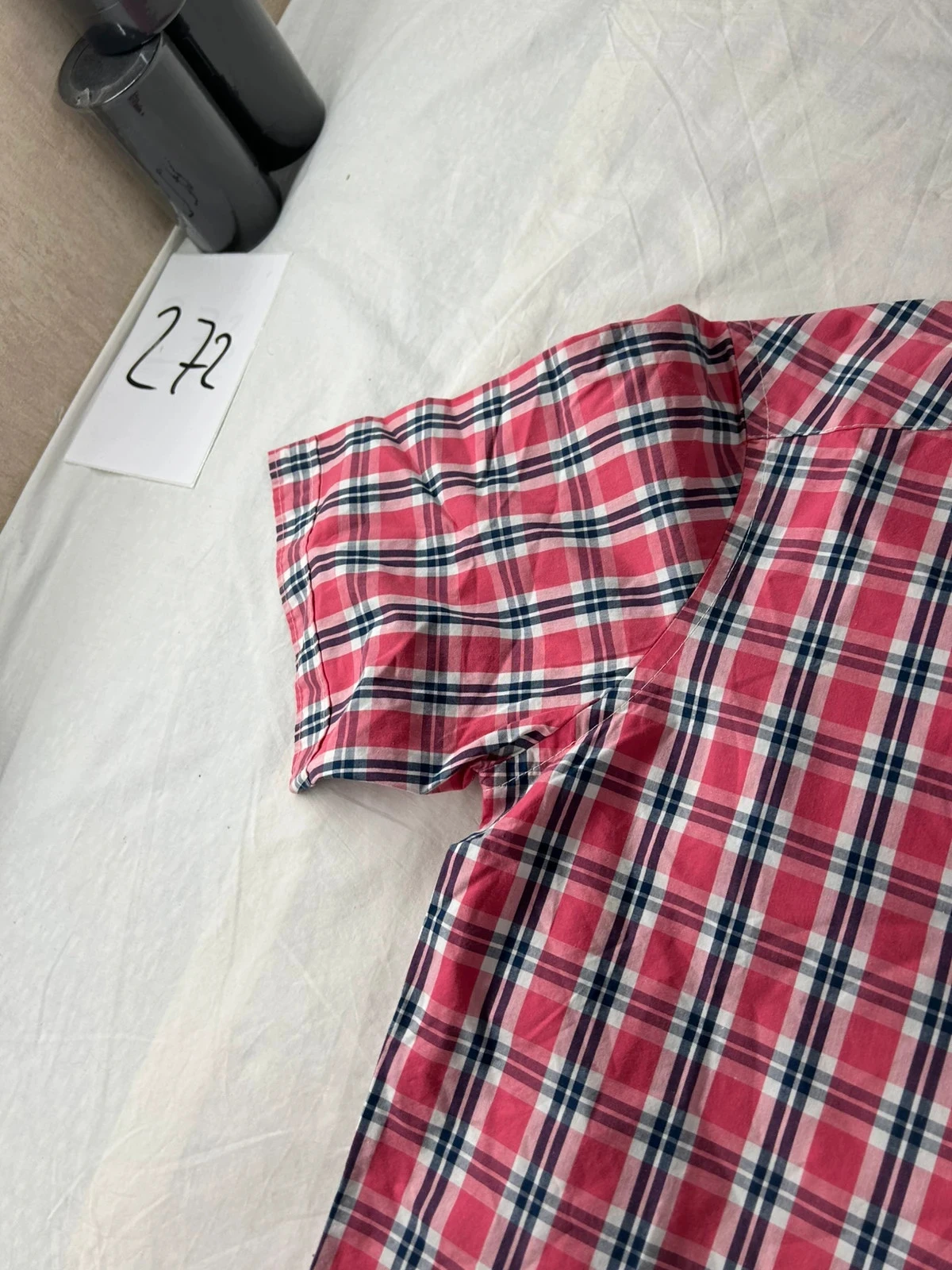 Camisa quadriculada de mangas curtas Marvelis tamanho M – photo 5